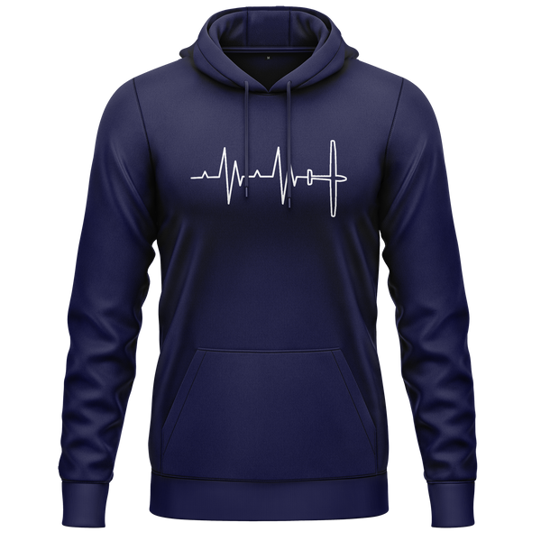 Segelflugzeug Heartbeat Hoodie