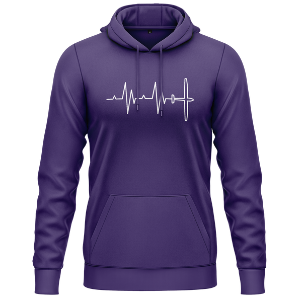 Segelflugzeug Heartbeat Hoodie