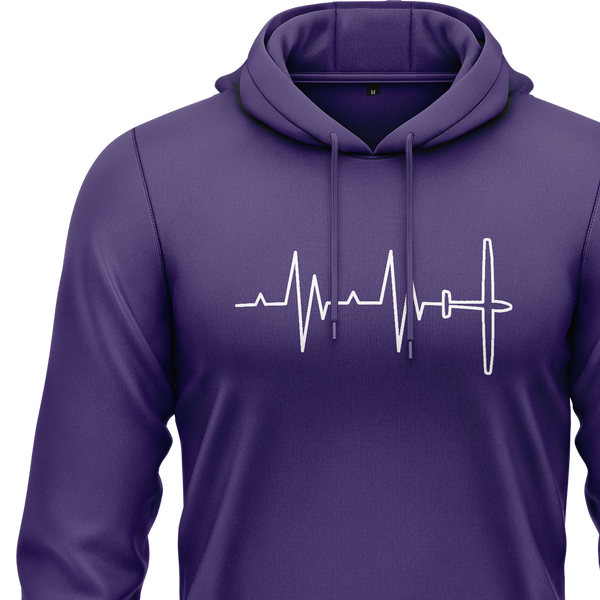 Segelflugzeug Heartbeat Hoodie
