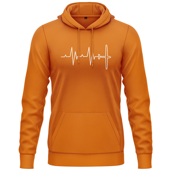 Segelflugzeug Heartbeat Hoodie