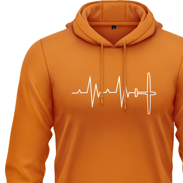 Segelflugzeug Heartbeat Hoodie