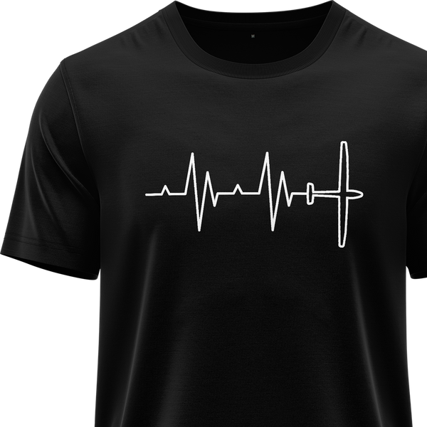 Segelflugzeug Heartbeat Shirt