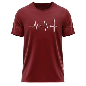 Segelflugzeug Heartbeat Shirt Shirt RC-WEAR Burgundy-White XS