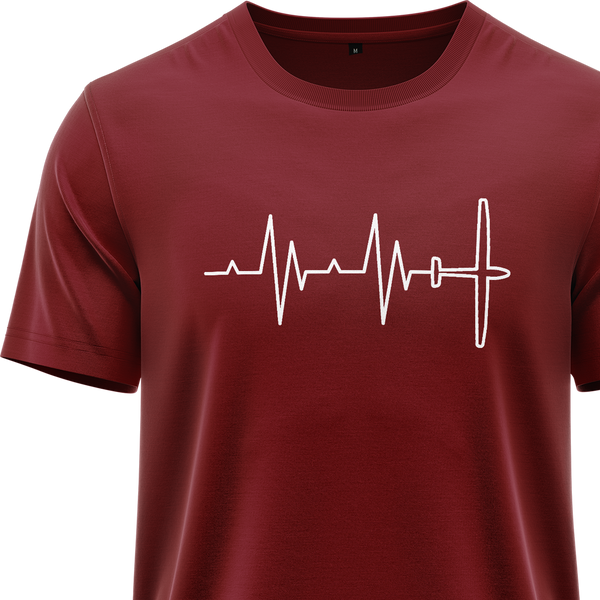 Segelflugzeug Heartbeat Shirt