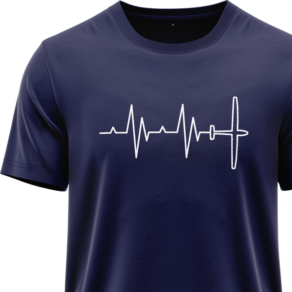 Segelflugzeug Heartbeat Shirt