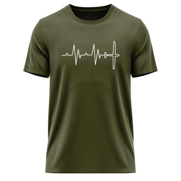 Segelflugzeug Heartbeat Shirt