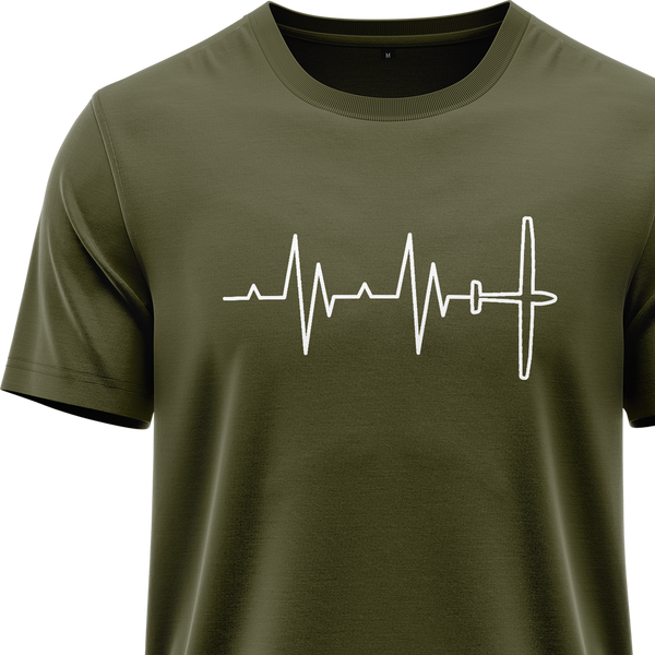 Segelflugzeug Heartbeat Shirt