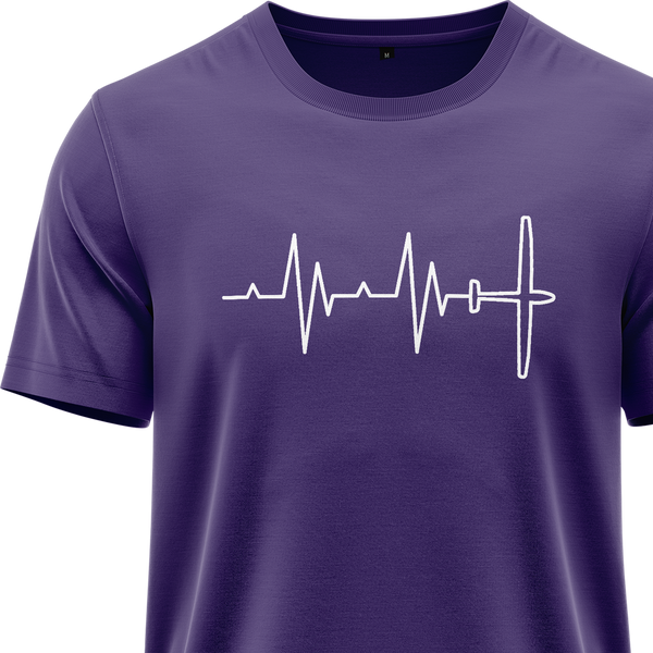 Segelflugzeug Heartbeat Shirt