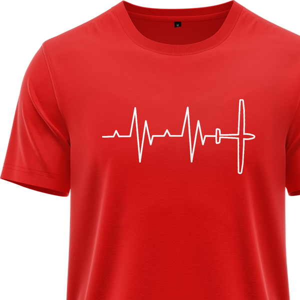 Segelflugzeug Heartbeat Shirt