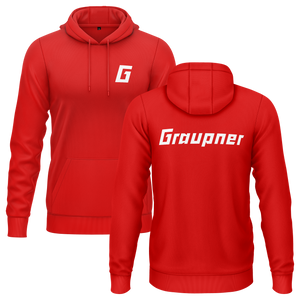 Graupner Logo Hoodie (B) Hoodie RC-WEAR Red-White XS