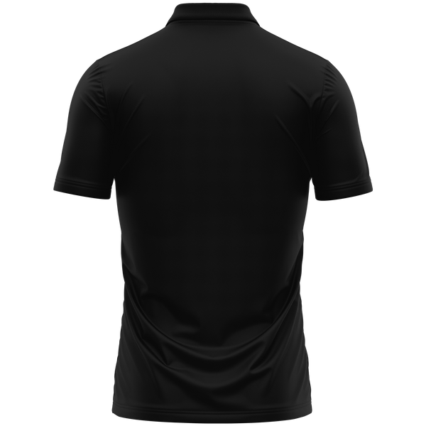 Graupner Logo polo shirt with chest print for model flyers – Black, back