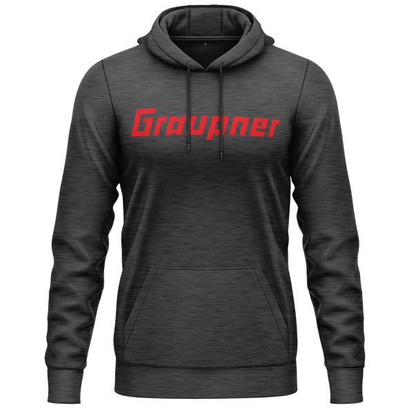 Graupner Logo Hoodie Hoodie RC-WEAR Anthracite-Red XS
