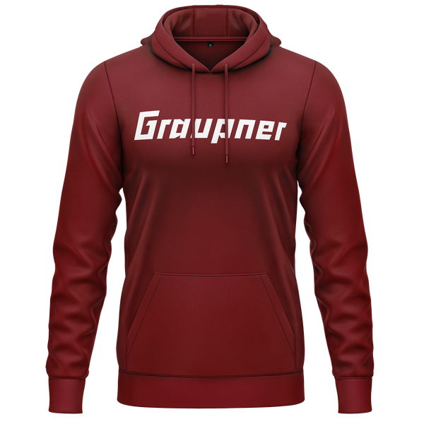 Graupner Logo Hoodie Hoodie RC-WEAR Burgundy-White XS