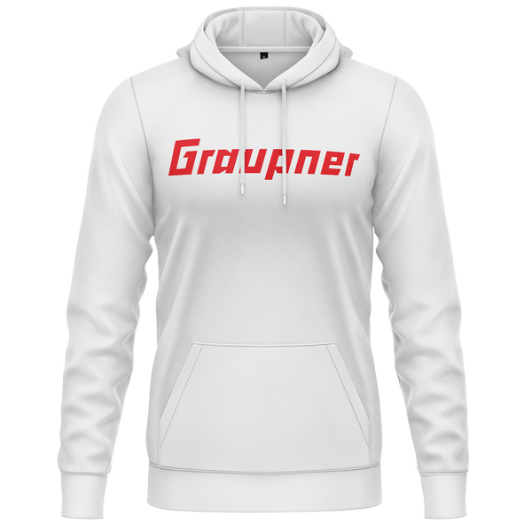 Graupner Logo Hoodie Hoodie RC-WEAR White-Red XS