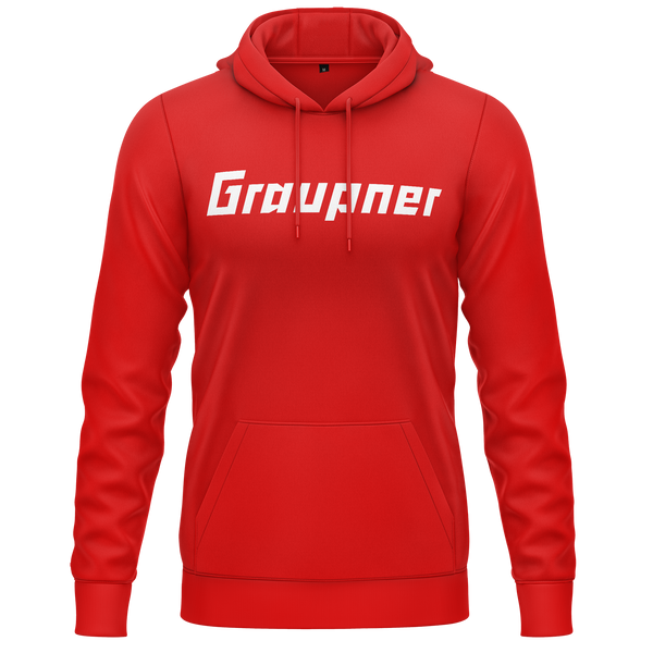 Graupner Logo Hoodie Hoodie RC-WEAR Red-White XS