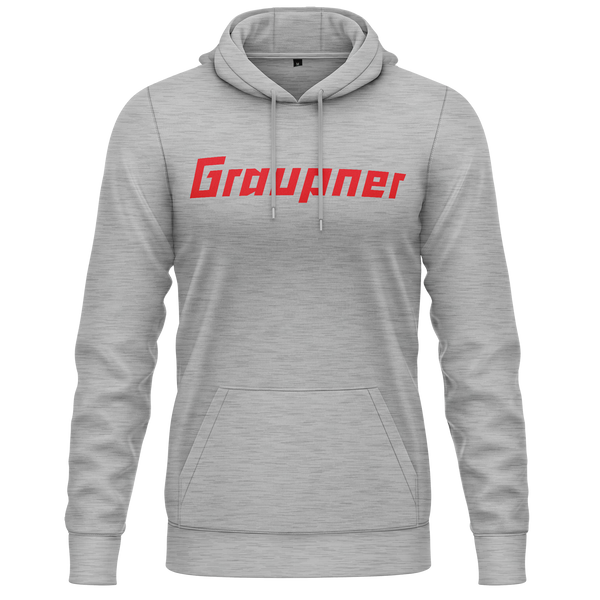 Graupner Logo Hoodie Hoodie RC-WEAR Grey-Red XS