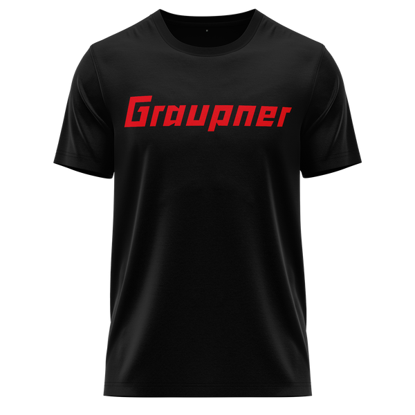 Graupner Logo Shirt Shirt RC-WEAR Black-Red XS