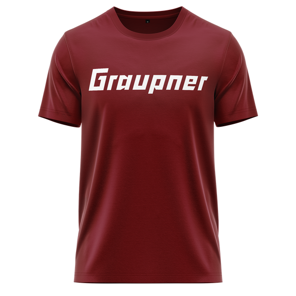Graupner Logo Shirt Shirt RC-WEAR Burgundy-White XS