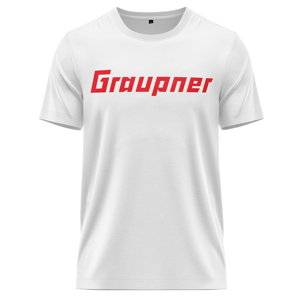 Graupner Logo Shirt Shirt RC-WEAR White-Red XS