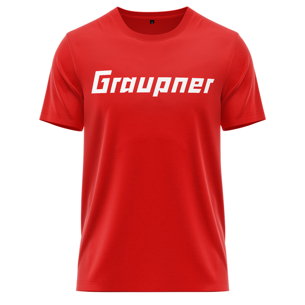 Graupner Logo Shirt Shirt RC-WEAR Red-White XS