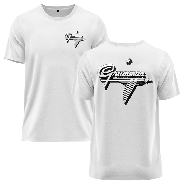 Grumman Logo Shirt (B) Shirt RC-WEAR White-Black XS