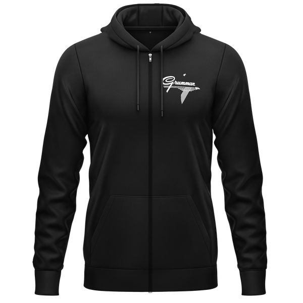 Grumman Logo Zip-Hoodie Zip Hoodie RC-WEAR