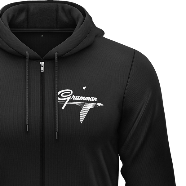Grumman Logo Zip-Hoodie Zip Hoodie RC-WEAR