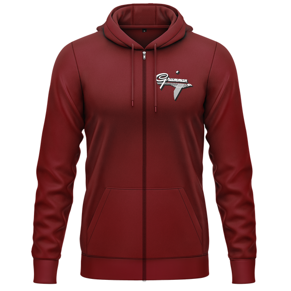 Grumman Logo Zip-Hoodie Zip Hoodie RC-WEAR