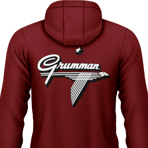 Grumman Logo Zip-Hoodie Zip Hoodie RC-WEAR