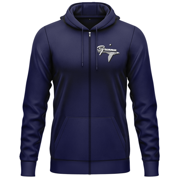 Grumman Logo Zip-Hoodie Zip Hoodie RC-WEAR