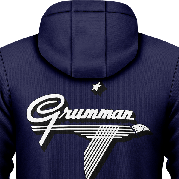 Grumman Logo Zip-Hoodie Zip Hoodie RC-WEAR