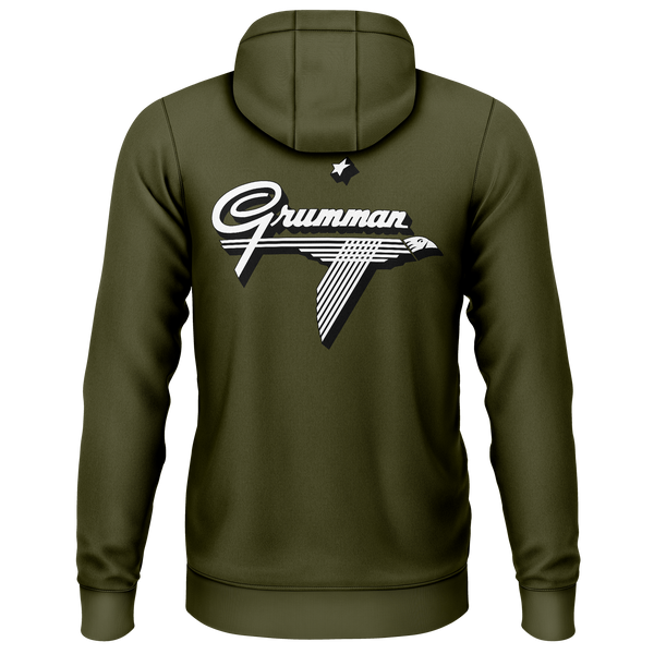 Grumman Logo Zip-Hoodie Zip Hoodie RC-WEAR