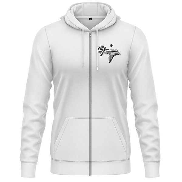 Grumman Logo Zip-Hoodie Zip Hoodie RC-WEAR