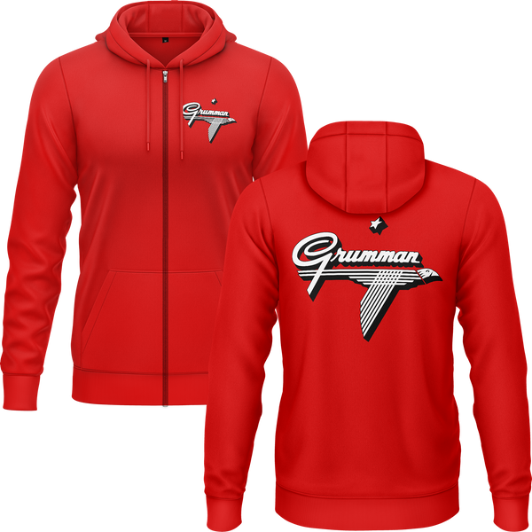 Grumman Logo Zip Hoodie