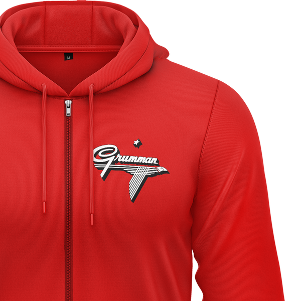 Grumman Logo Zip Hoodie