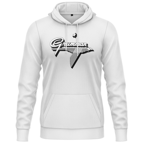Grumman Logo Hoodie (C) Hoodie RC-WEAR White-Black XS