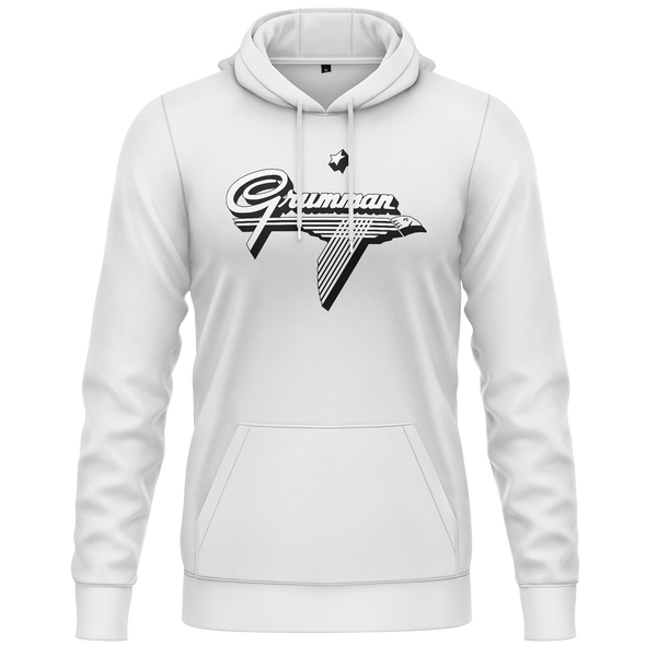 Grumman Logo Hoodie (C) Hoodie RC-WEAR White-Black XS