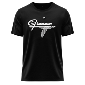 Grumman Logo Shirt (C) Shirt RC-WEAR Black-White XS