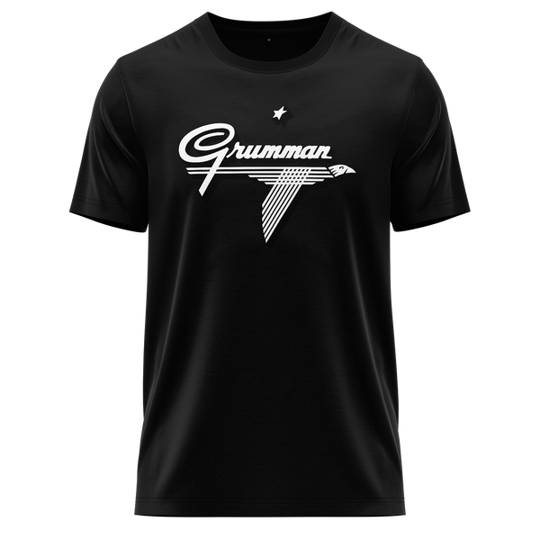 Grumman Logo Shirt (C) Shirt RC-WEAR Black-White XS