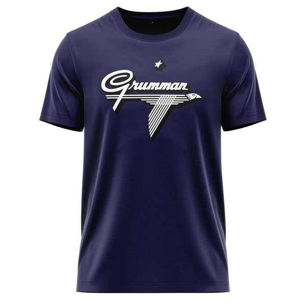 Grumman Logo Shirt (C) Shirt RC-WEAR Navy-White XS