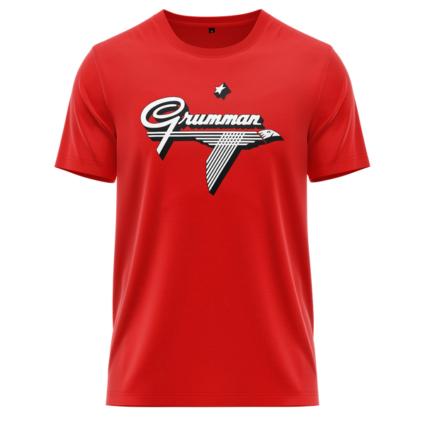 Grumman Logo Shirt (C) Shirt RC-WEAR Red-White XS