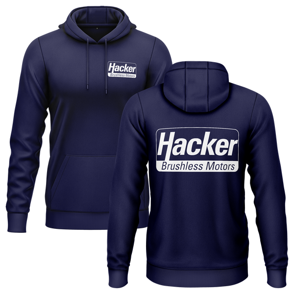Hacker Motor Hoodie (B) Hoodie RC-WEAR Navy-White XS