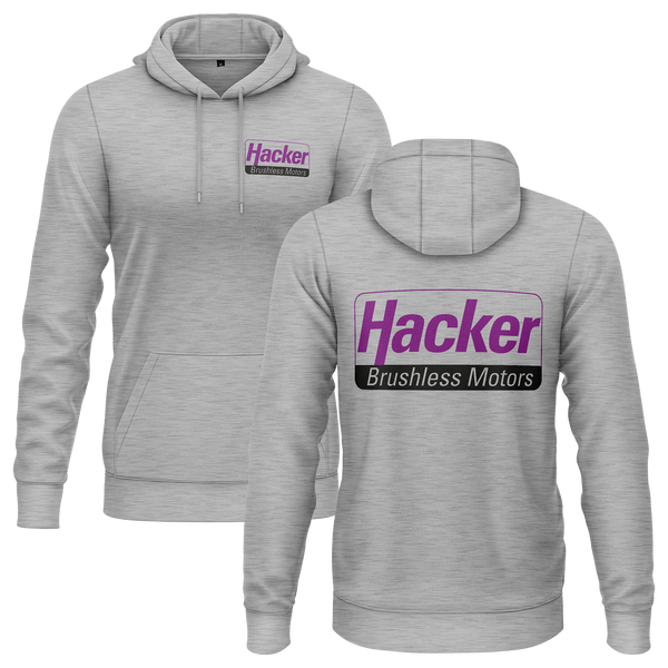 Hacker Motor Hoodie (B) Hoodie RC-WEAR Grey-Black XS