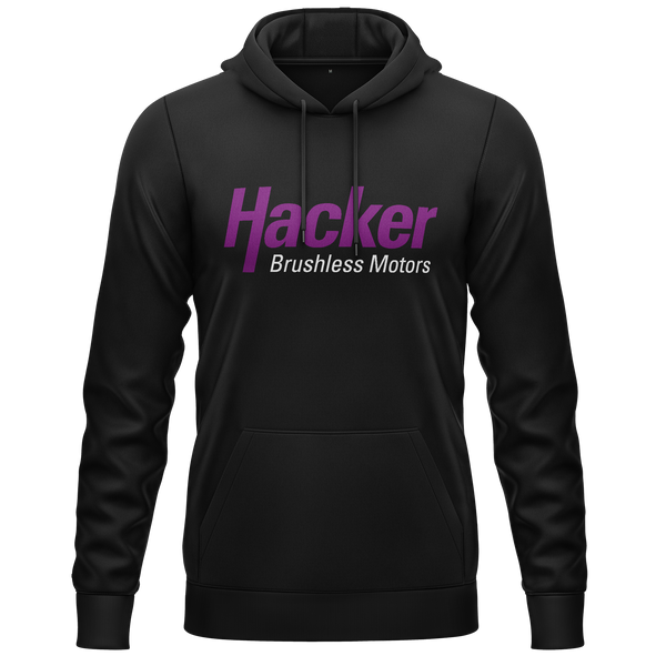 Hacker Motor Hoodie (C) Hoodie RC-WEAR Black-White XS