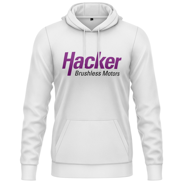 Hacker Motor Hoodie (C) Hoodie RC-WEAR White-Black XS