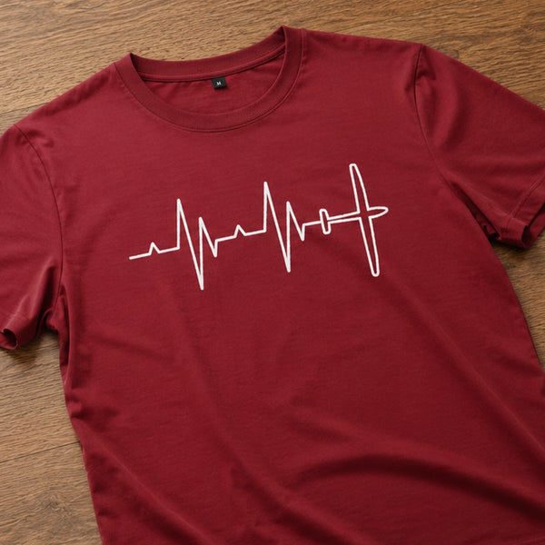 Segelflugzeug Heartbeat Shirt OUTLET (XL)