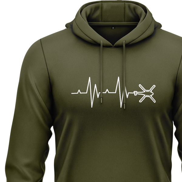 Helicopter Heartbeat Hoodie