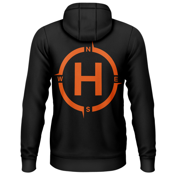 Helipad hoodie for RC helicopter pilots – Black, back