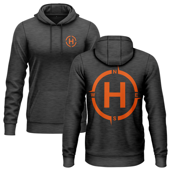 Helipad hoodie for model heli pilots – Anthracite