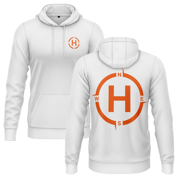 Helipad hoodie for helicopter fans – White
